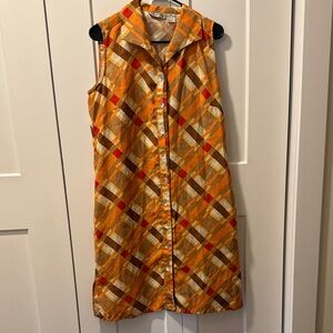 Selene Sport Women's Vibrant Plaid Midi Dress